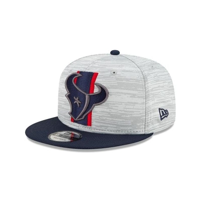 Blue Houston Texans Hat - New Era NFL Official NFL Training 9FIFTY Snapback Caps USA9627350